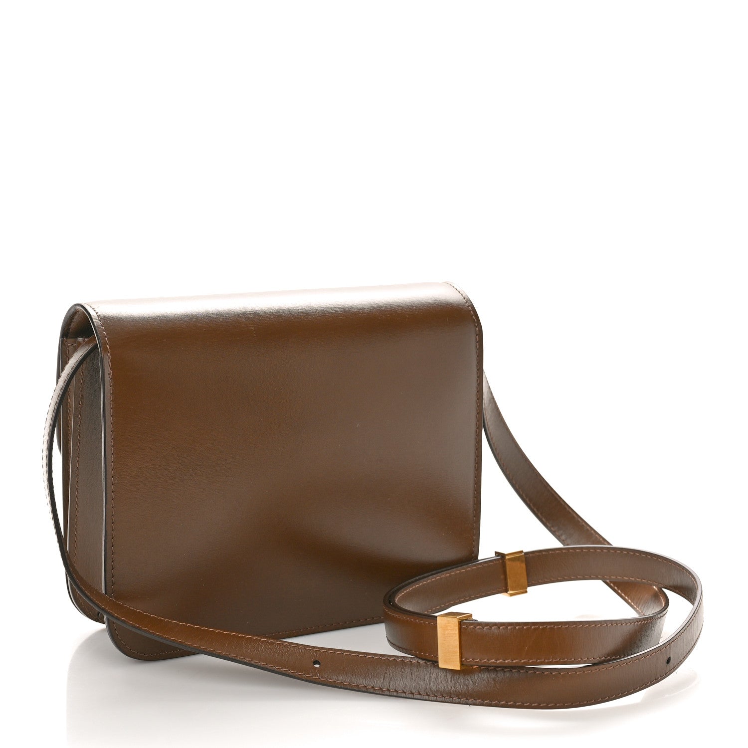 Celine Box Calfskin Teen Classic Box Flap Bag Camel 3 of 11