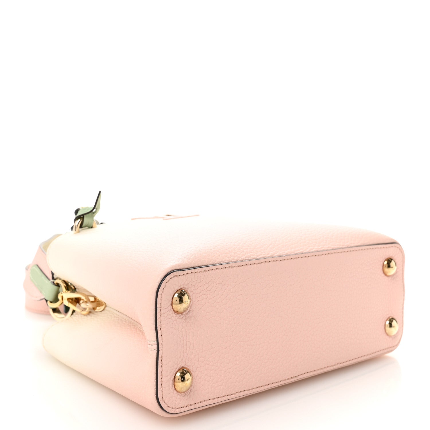 Louis Vuitton Taurillon Gradient Capucines BB Creme Rose Jade 4 of 9