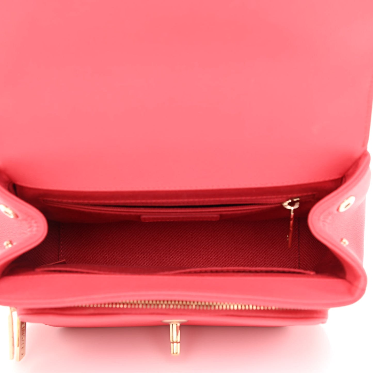 Caviar Quilted Small Business Affinity Flap Pink