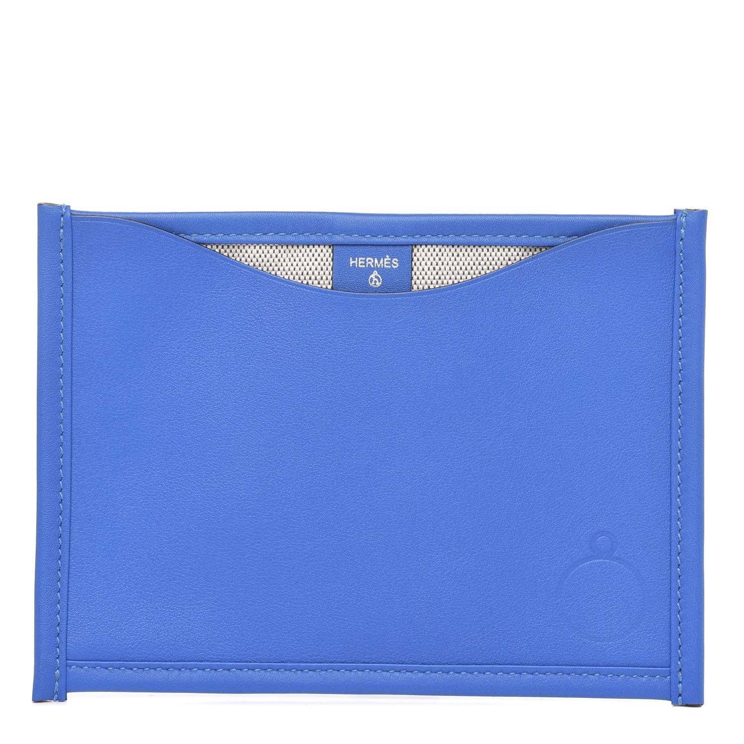 Hermes Swift Toile Petit H Passport Holder Bleu Frida 1 of 8
