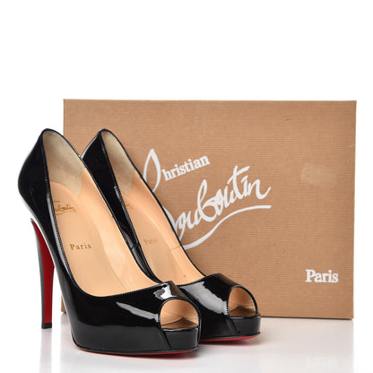 Christian Louboutin Patent Very Prive 120 Pumps 39 Black 11 of 11