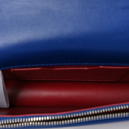 Off-White Calfskin Jitney 0.5 Crossbody Bag Blue 4 of 6