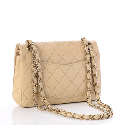 Chanel Aged Calfskin Small Double Flap Beige 4 of 9