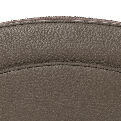The Row Grained Calfskin Annie E/W Crossbody Bag Smoked Taupe 7 of 9