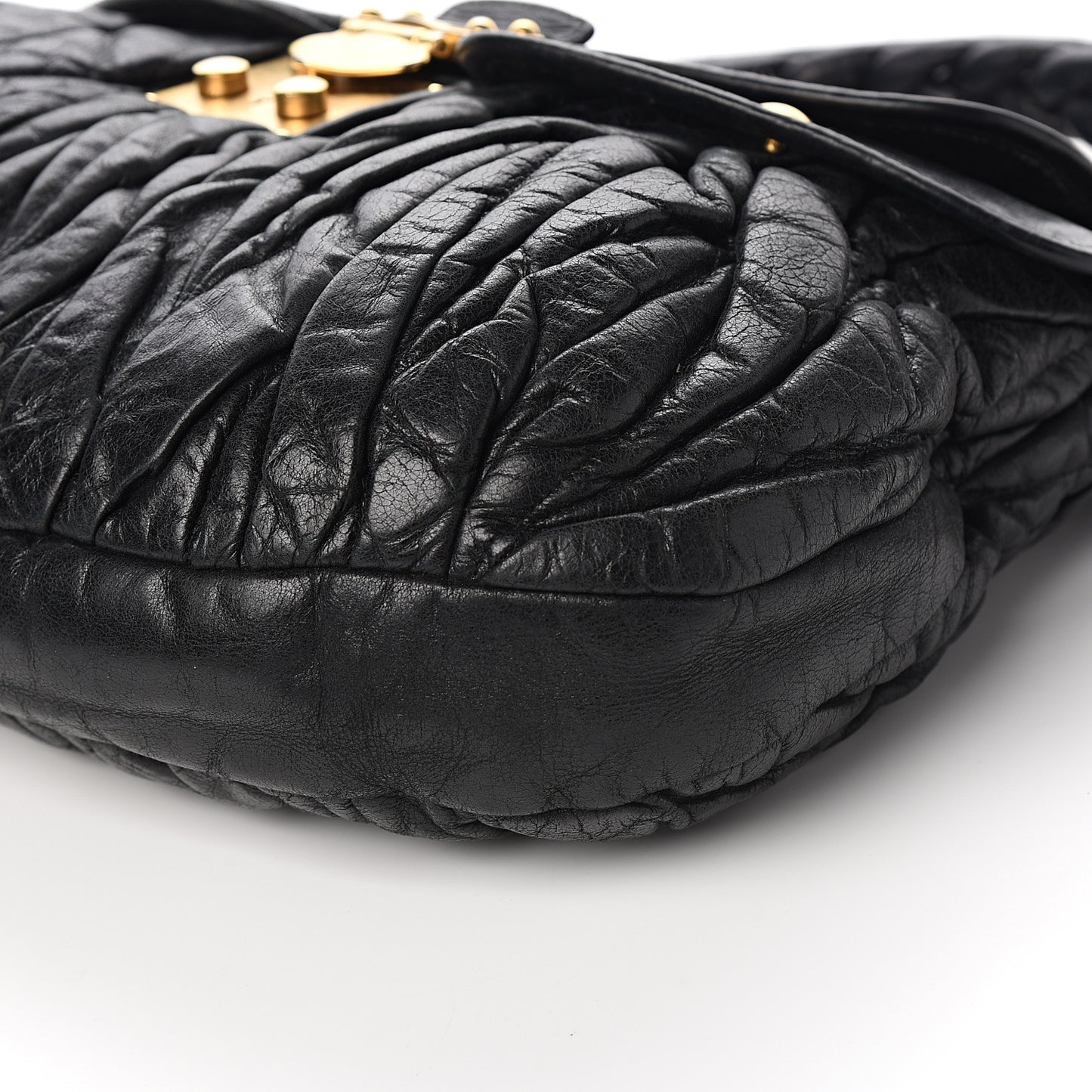 Nappa Matelasse Coffer Hobo Black
