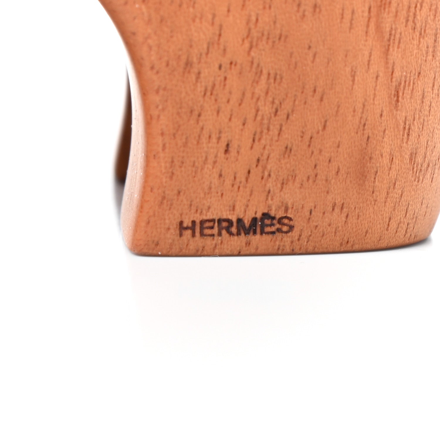 Hermes Mahogany Wood Elephant Lao Paperweight Naturel 5 of 7