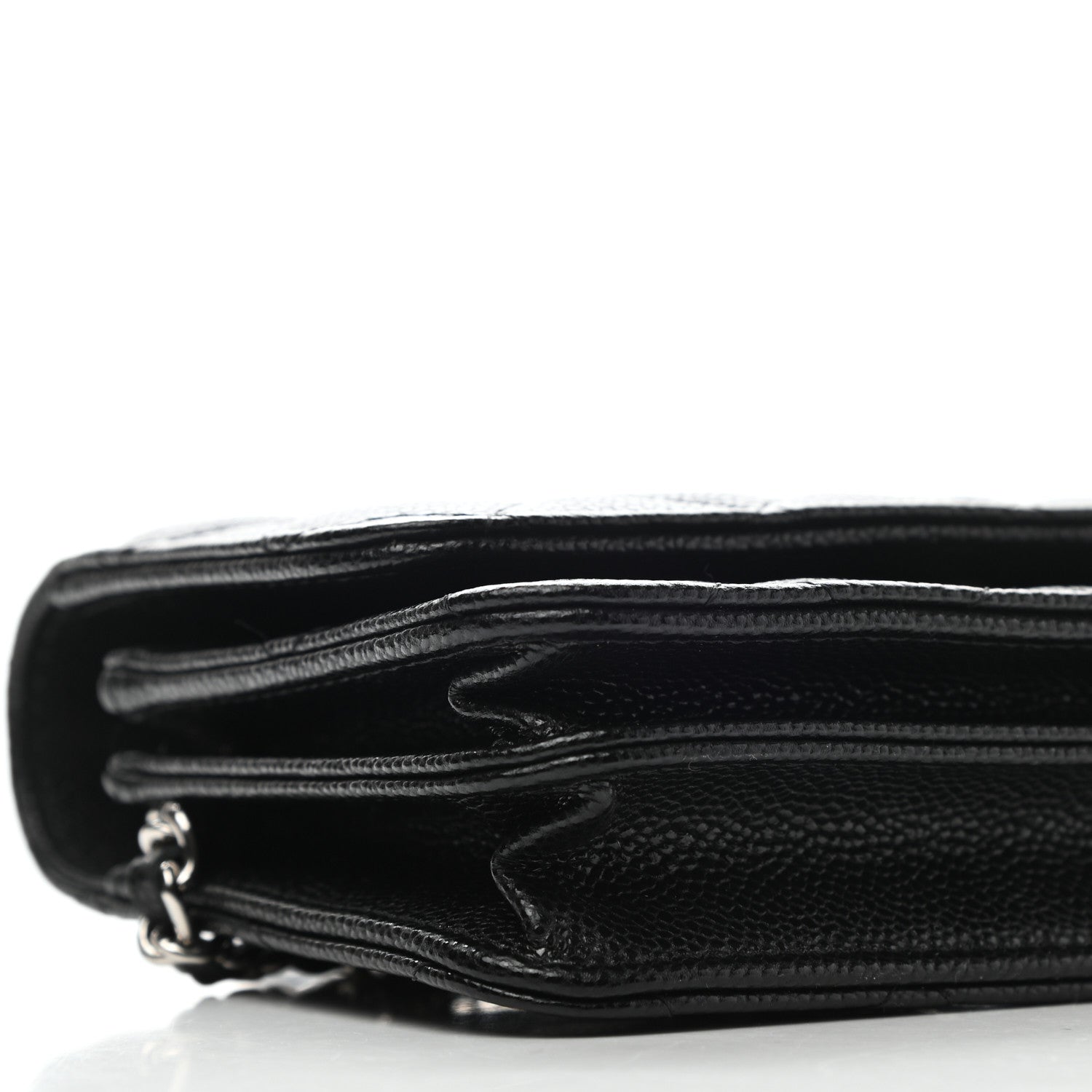 Chanel Caviar Quilted Mini Wallet On Chain WOC Black 10 of 11