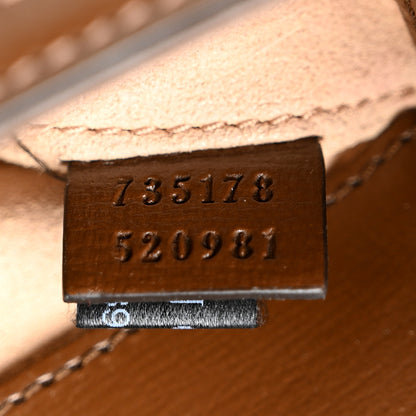 Gucci GG Supreme Monogram Small Horsebit 1955 Chain Shoulder Bag Beige Ebony Brown Sugar 7 of 11