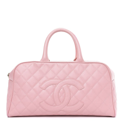 Chanel Caviar Quilted Large Bowler Pink 1 of 13