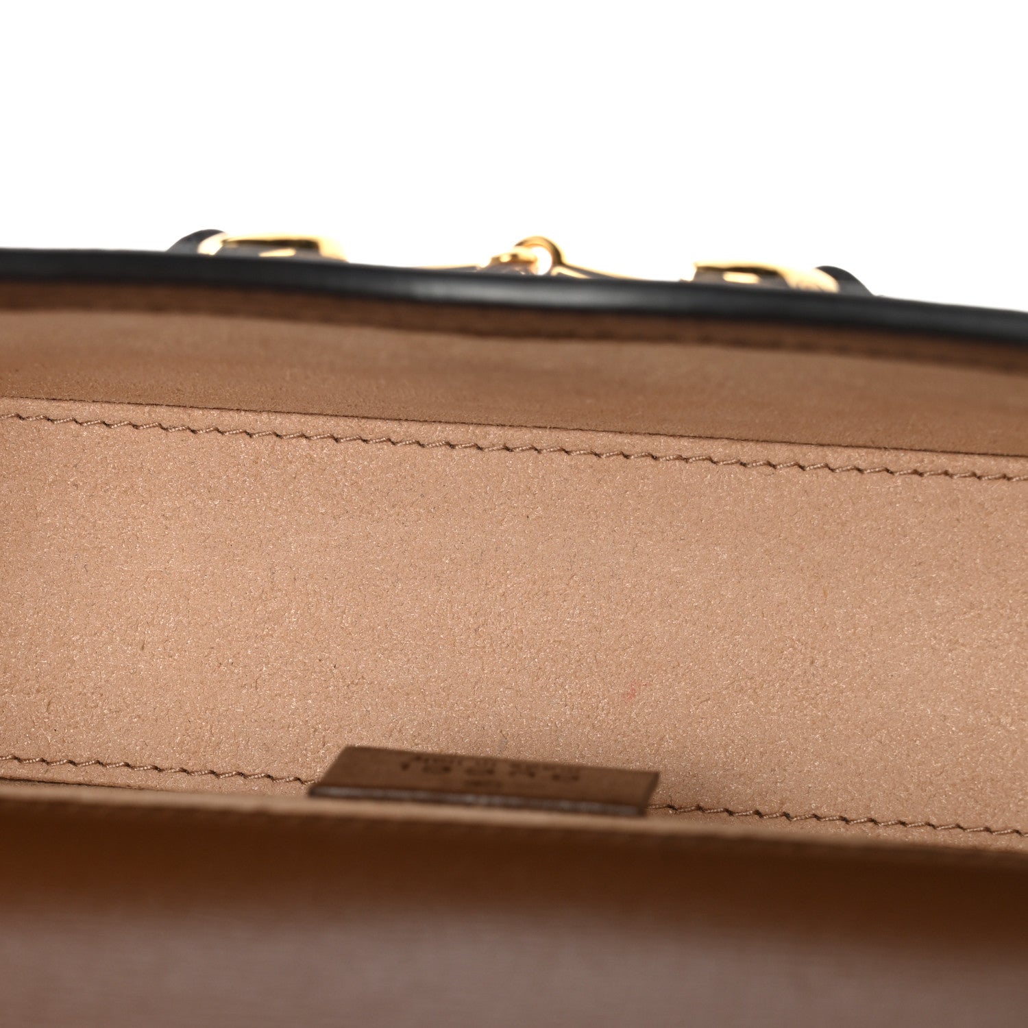 Gucci GG Supreme Monogram Mini Horsebit 1955 Shoulder Bag Beige Brown Sugar 5 of 11