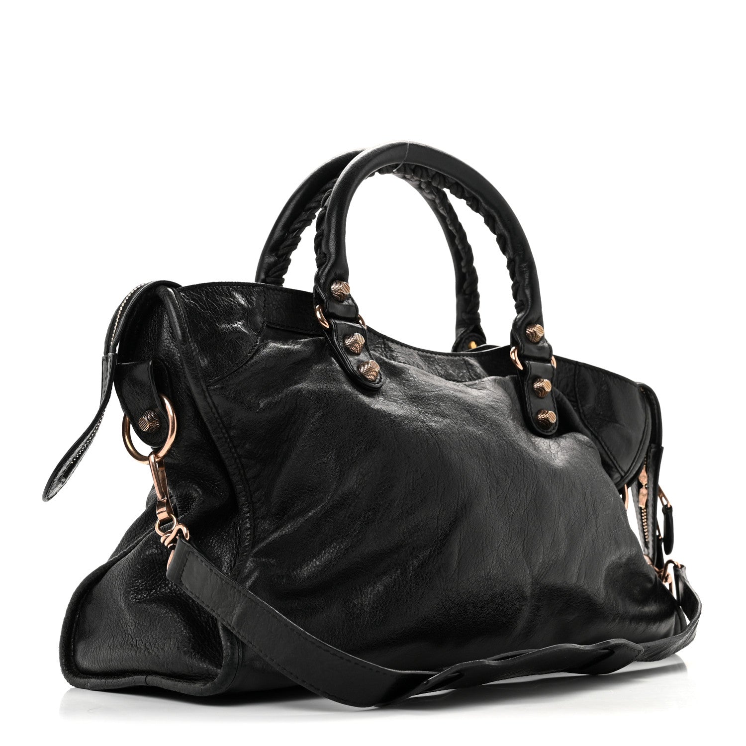 Balenciaga Agneau Giant 12 Rose Gold Hardware City Black 4 of 15