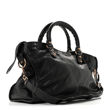 Balenciaga Agneau Giant 12 Rose Gold Hardware City Black 4 of 15