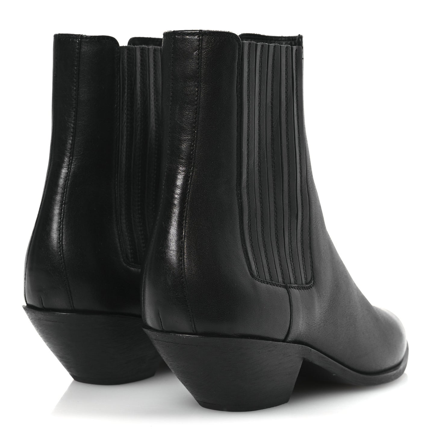 Calfskin Brit Souple Ankle Boots 37.5 Black