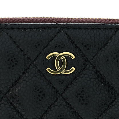 Chanel Caviar Quilted Zipped Cosmetic Case Black 10 of 10