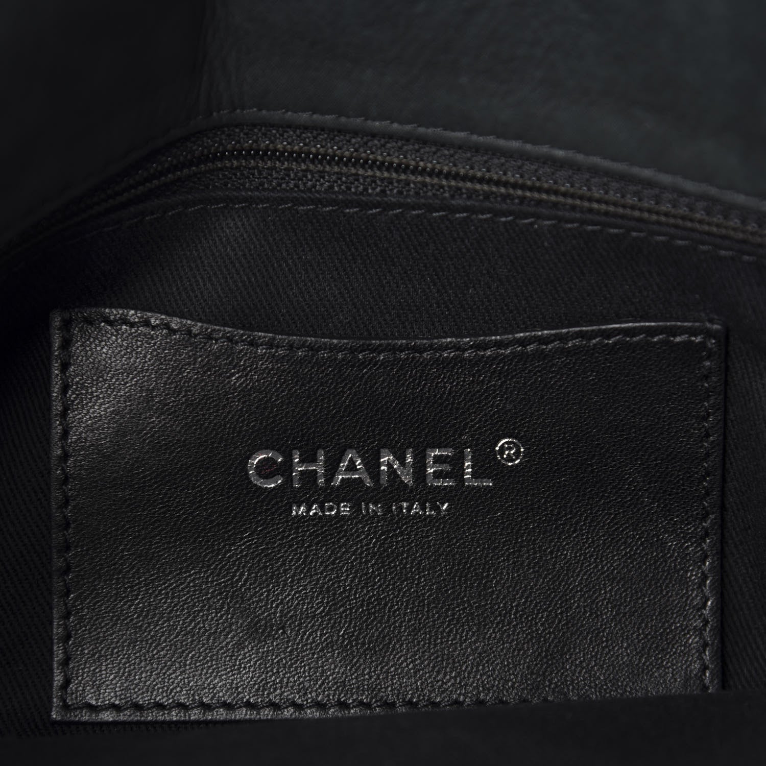 Chanel Iridescent Calfskin Medium Just Mademoiselle Bowler Black 10 of 12
