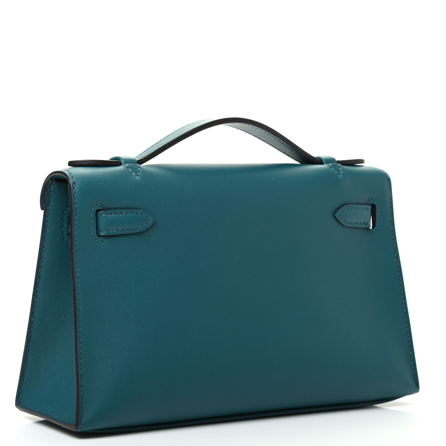 Hermes Swift Kelly Pochette Clutch Vert Bosphore 3 of 10