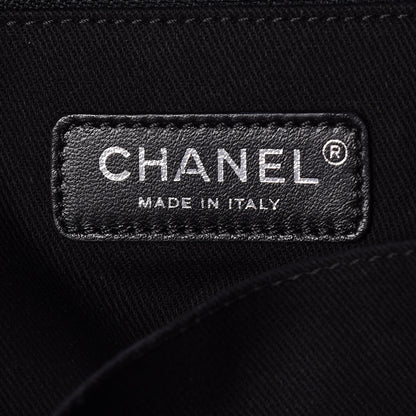 Chanel Woven Straw Raffia Large Deauville Tote Grey 8 of 9