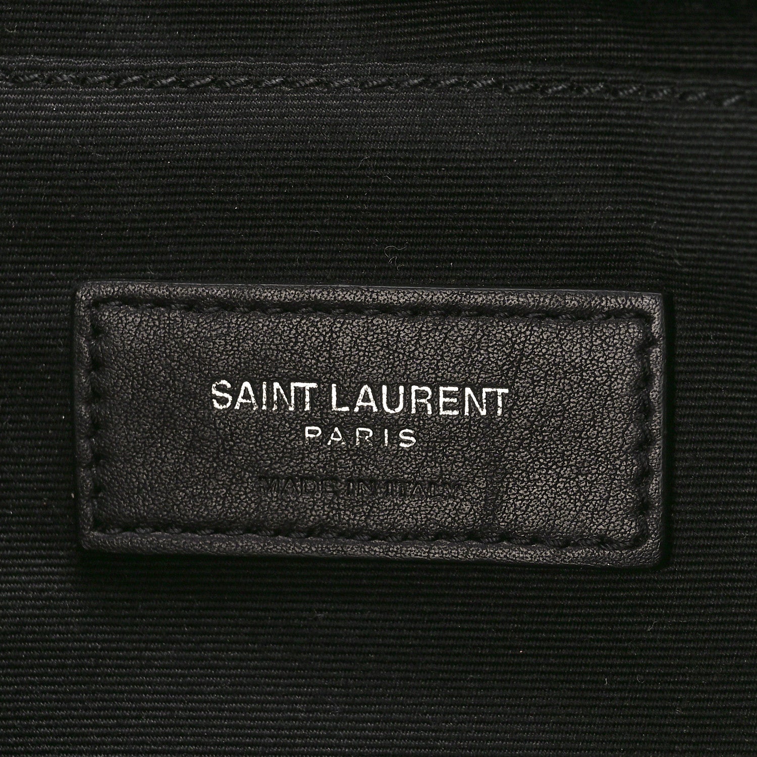 Saint Laurent Lambskin Glitter Belt Bag Metallic Black 7 of 9