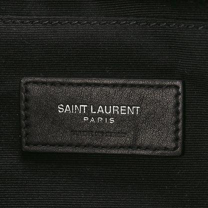 Saint Laurent Lambskin Glitter Belt Bag Metallic Black 7 of 9