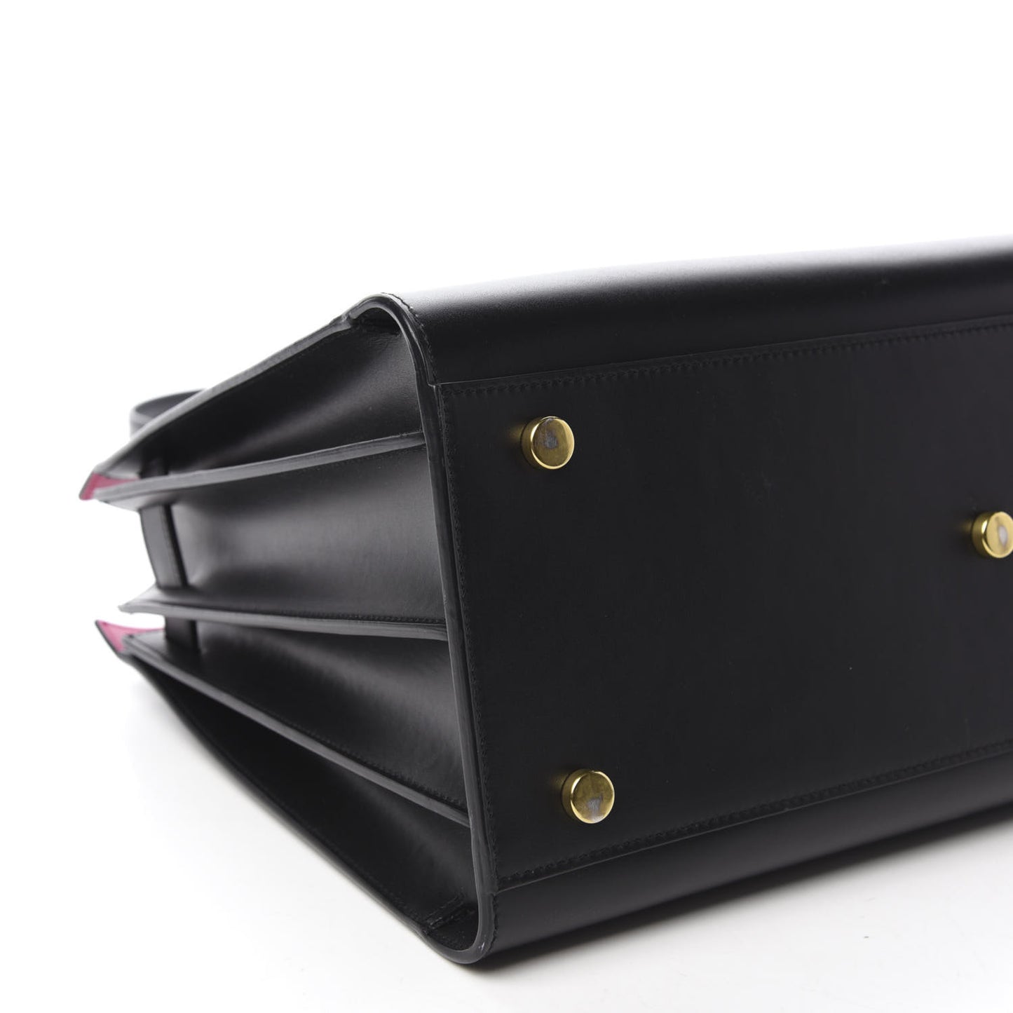 Calfskin Small Sac De Jour Black Fuchsia