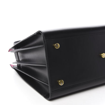 Saint Laurent Calfskin Small Sac De Jour Black Fuchsia 6 of 12