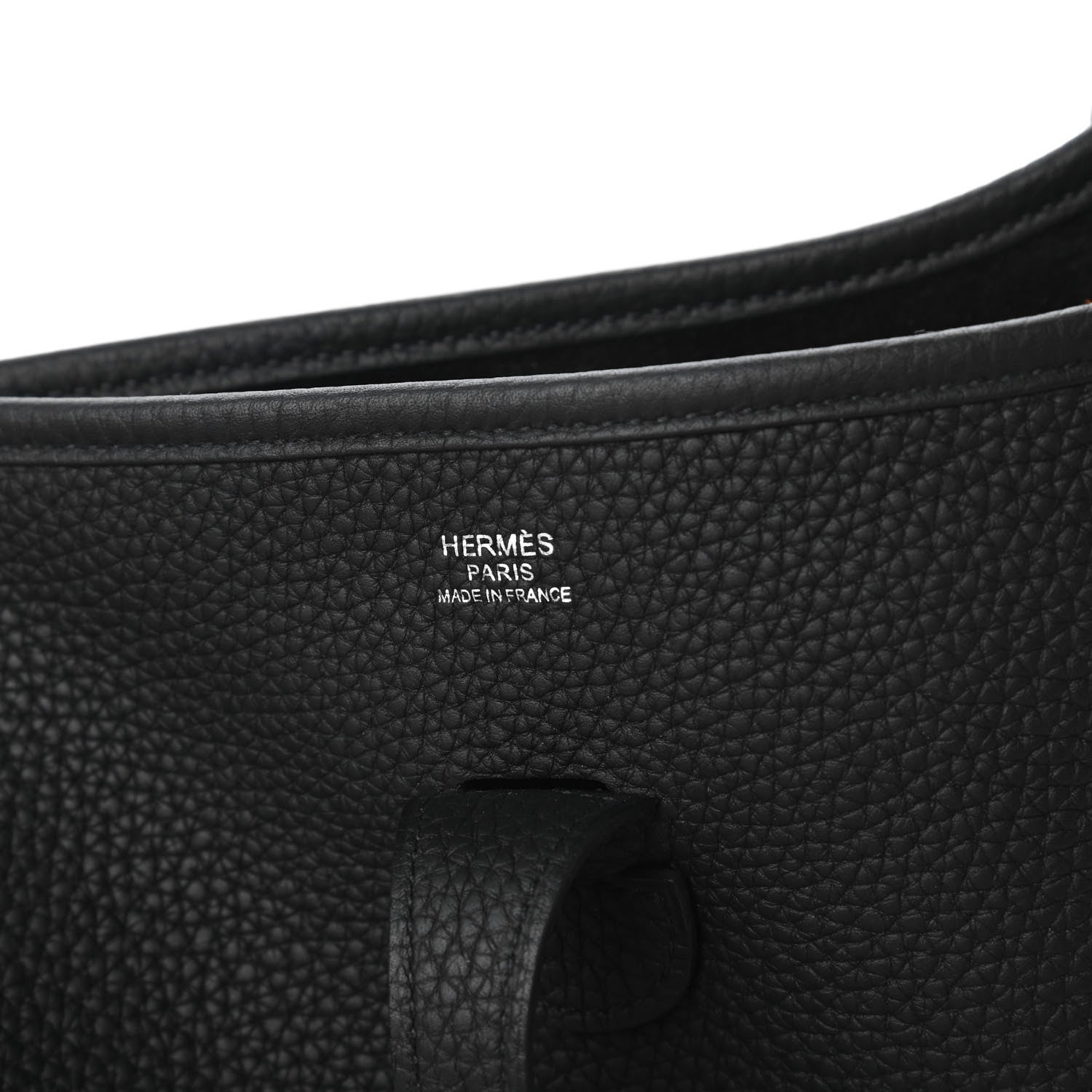Hermes Taurillon Clemence Evelyne III PM Black 8 of 10