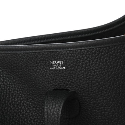Hermes Taurillon Clemence Evelyne III PM Black 8 of 10