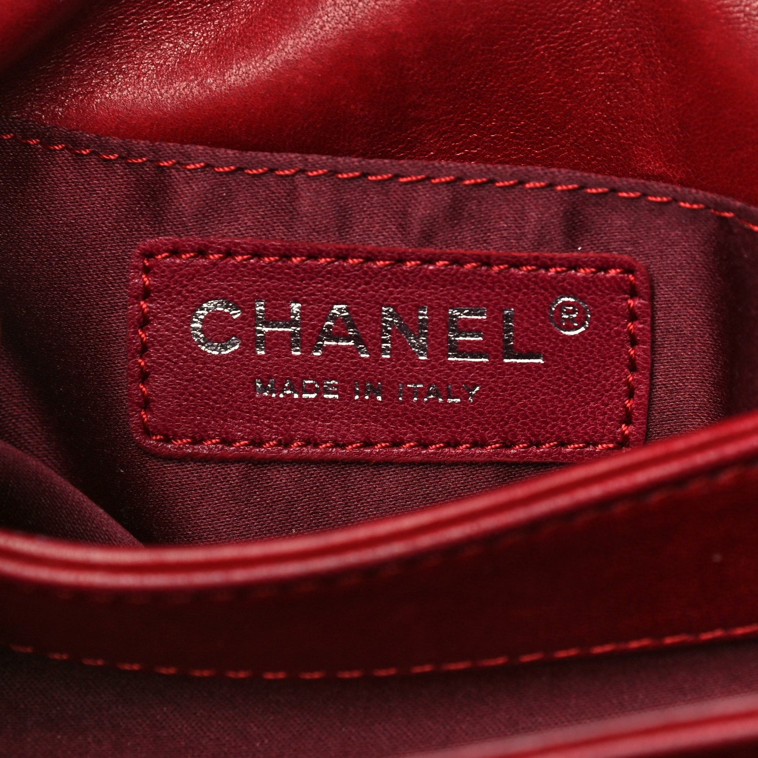 Chanel Lambskin Quilted Mini Chanel 3 Flap Red 6 of 22
