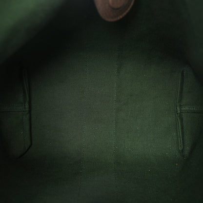 Gucci Monogram Web Small Giglio Tote Beige Dark Brown 6 of 10