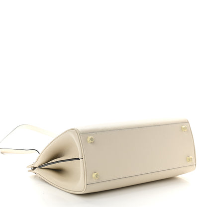 Gucci Grainy Calfskin Small Zumi Top Handle Bag Mystic White 4 of 9