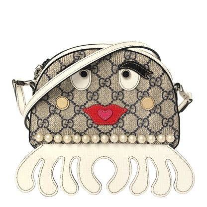 Gucci GG Supreme Monogram Childrens Octopus Messenger Bag White 1 of 9