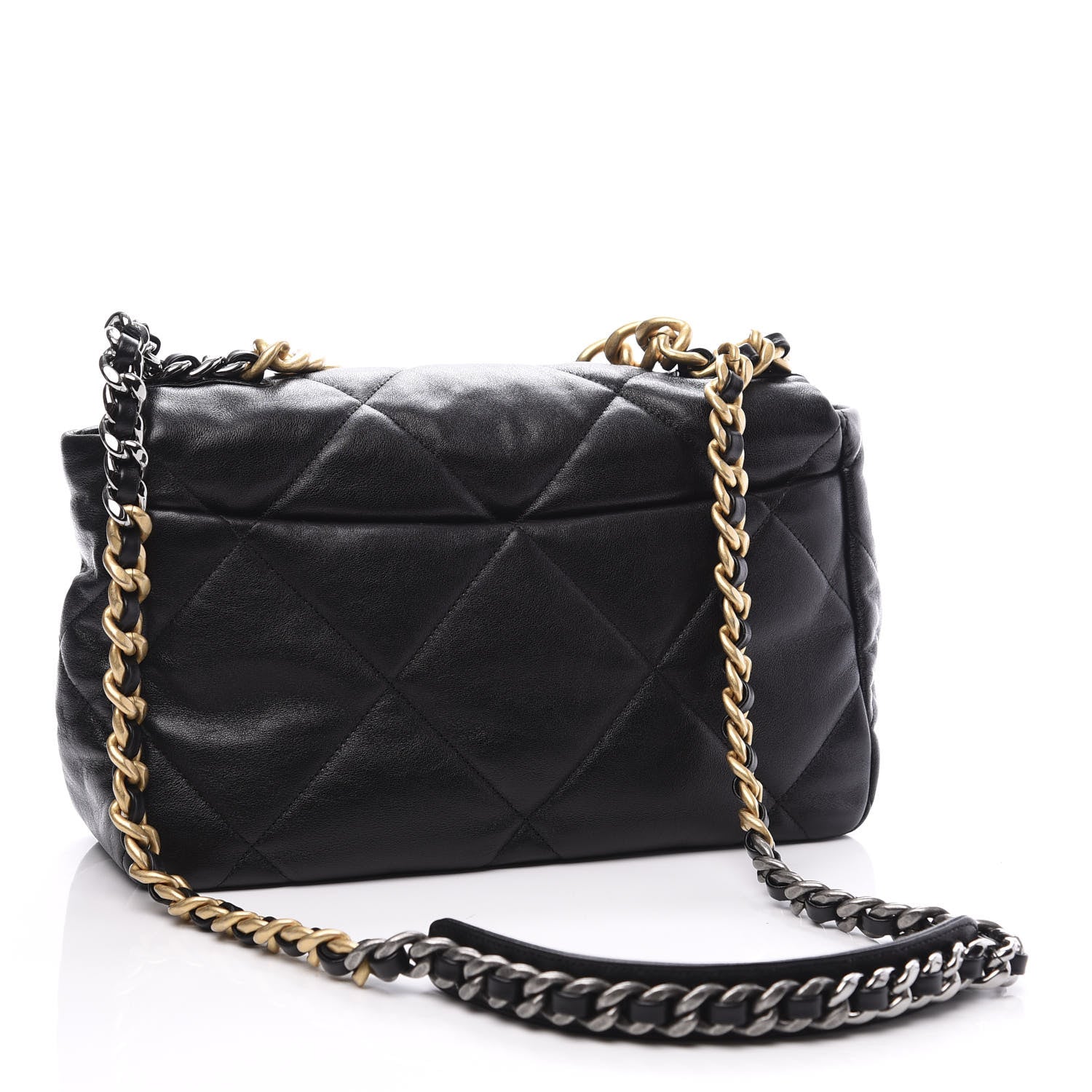 Chanel Goatskin Quilted Large 19 Flap Black 2 of 10