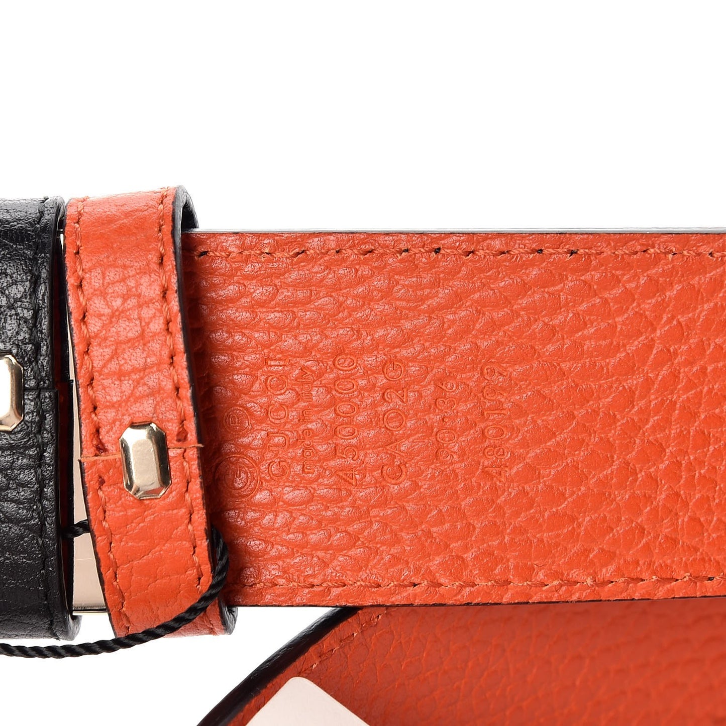 Calfskin 1973 Reversible Belt 90 36 Orange Black