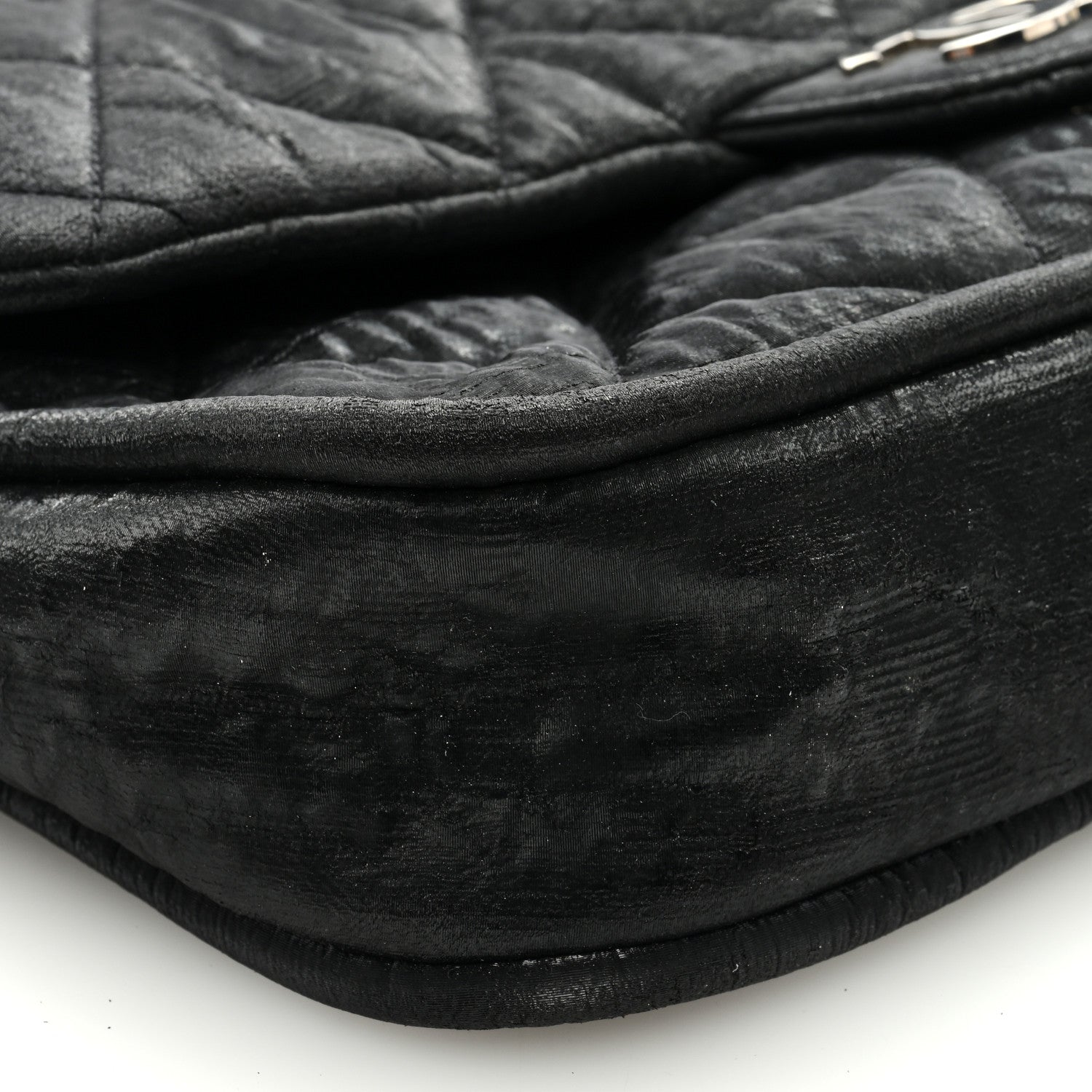 Chanel Coated Canvas Quilted Le Marais Flap Black 8 of 9