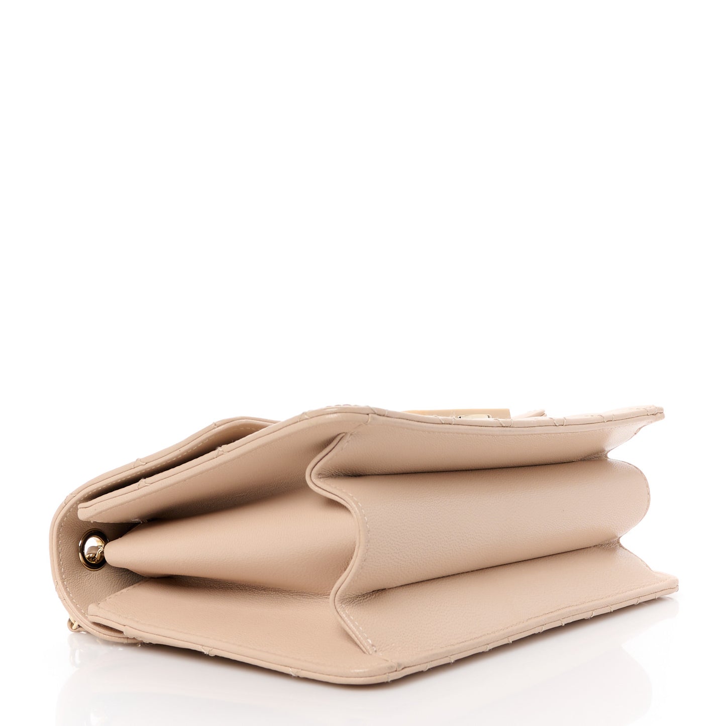 Sheepskin Quilted Beauty Lock Flap