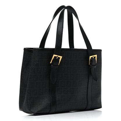Fendi Zucchino Spalmati Vitello Small Tote Black 3 of 20