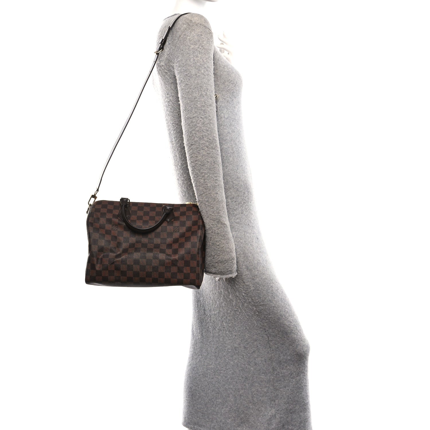 Louis Vuitton Damier Ebene Speedy Bandouliere 30 2 of 10