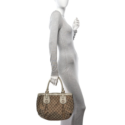 Gucci Monogram Medium Scarlett Studded Tote Beige 2 of 10