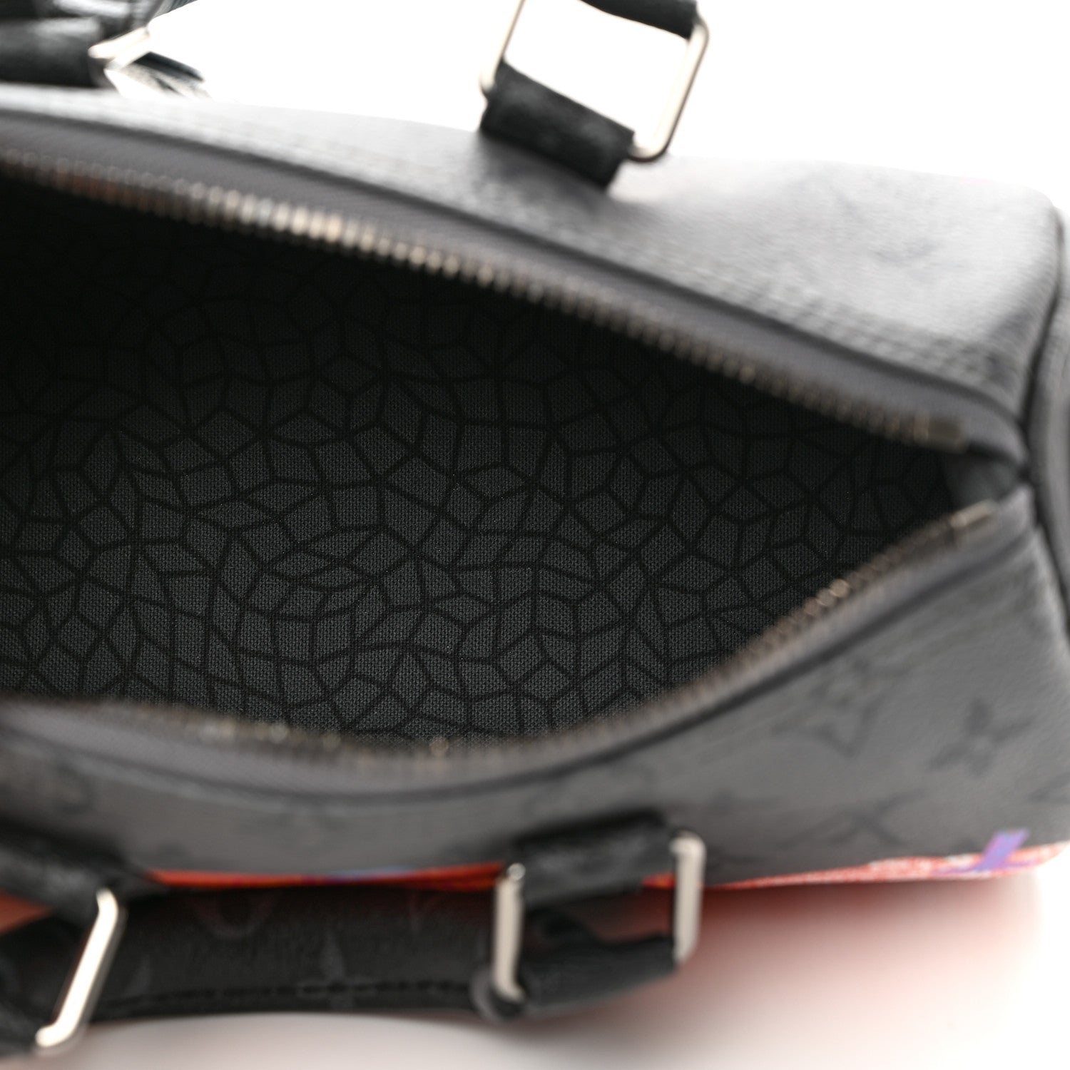 Louis Vuitton LV X YK Monogram Eclipse Reverse Pumpkin Keepall Bandouliere 25 Multicolor 5 of 9