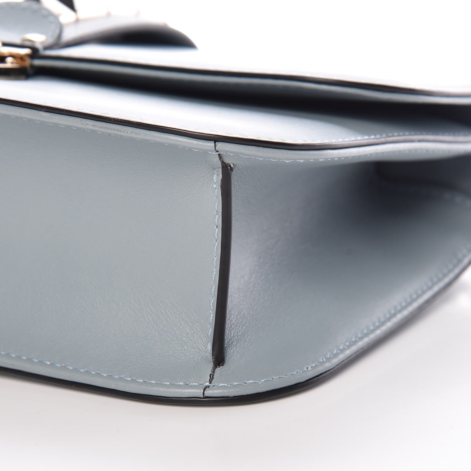 Valentino Garavani Vitello Medium Glam Lock Rockstud Flap Nube 8 of 8