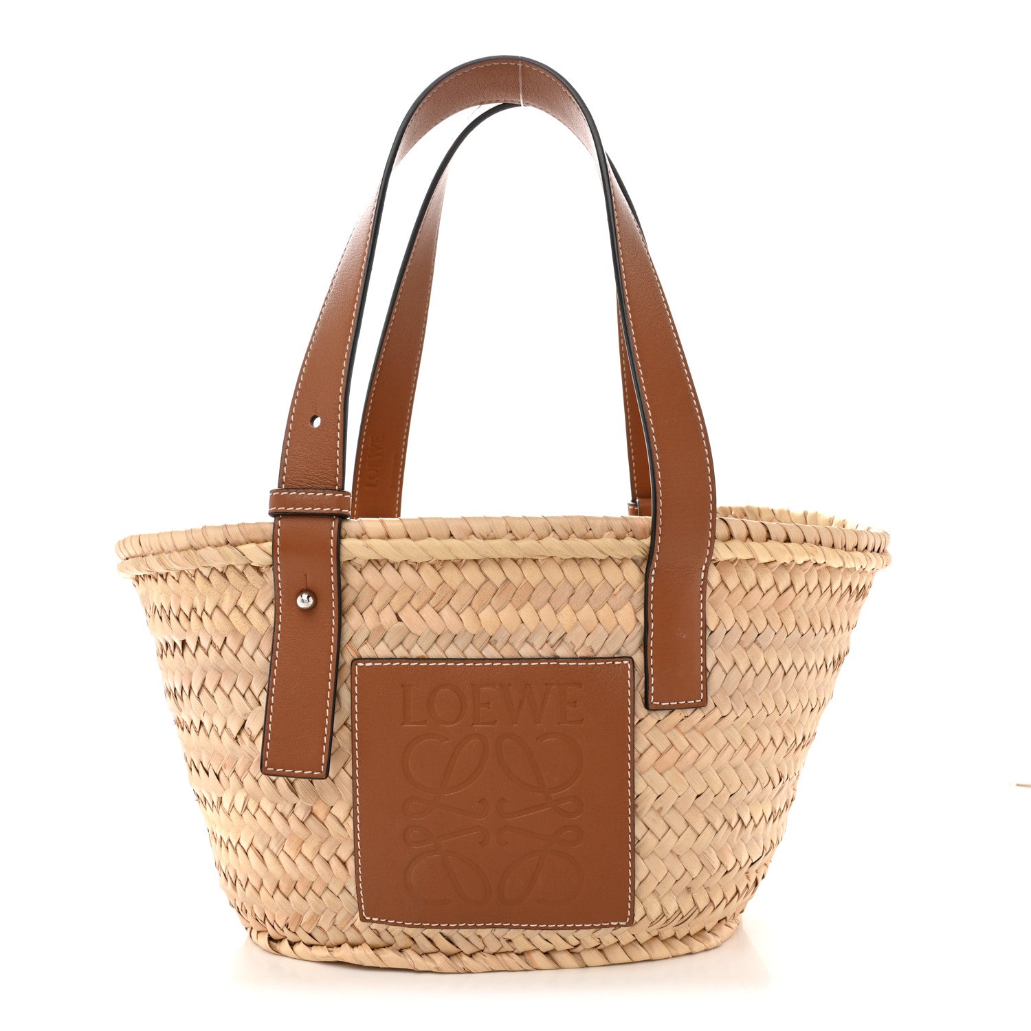 Loewe Raffia Basket Tote Bag Natural Tan 1 of 10