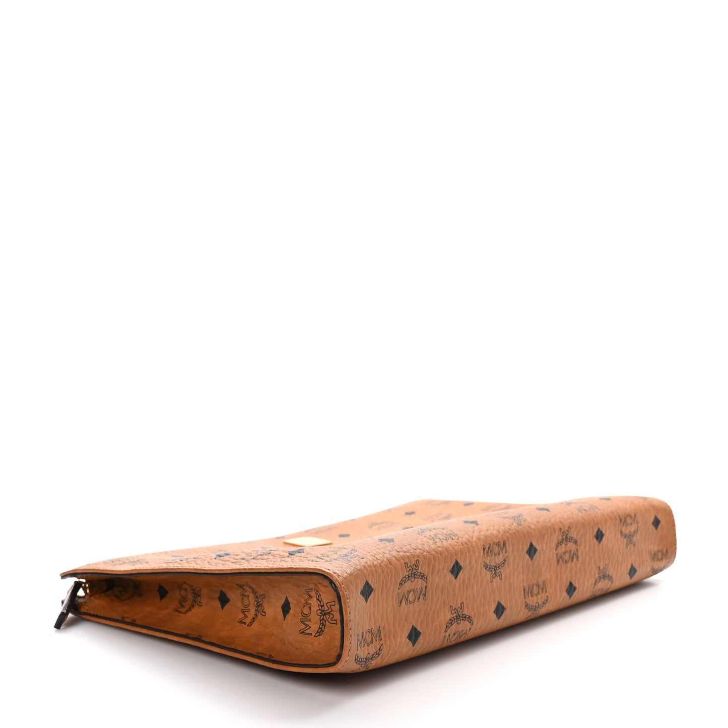 Visetos Large Zip Pouch Cognac