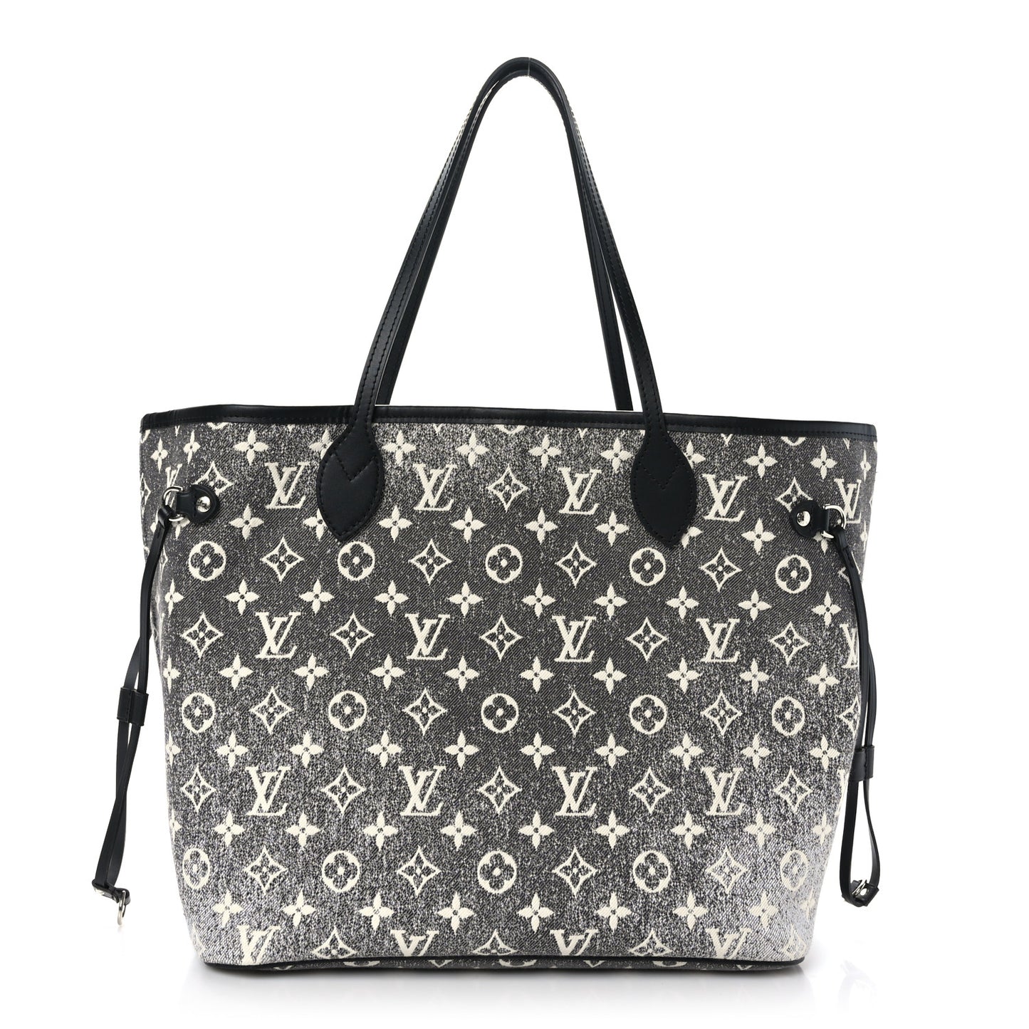Denim Monogram Jacquard Neverfull MM Grey