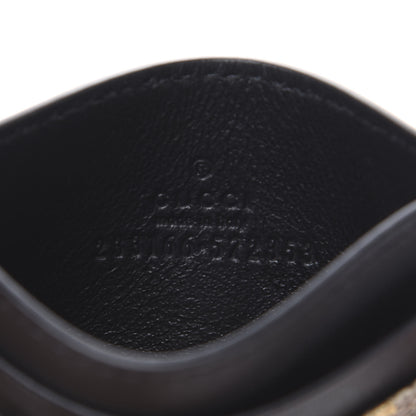 Gucci GG Supreme Monogram Bees Card Holder Black 5 of 6