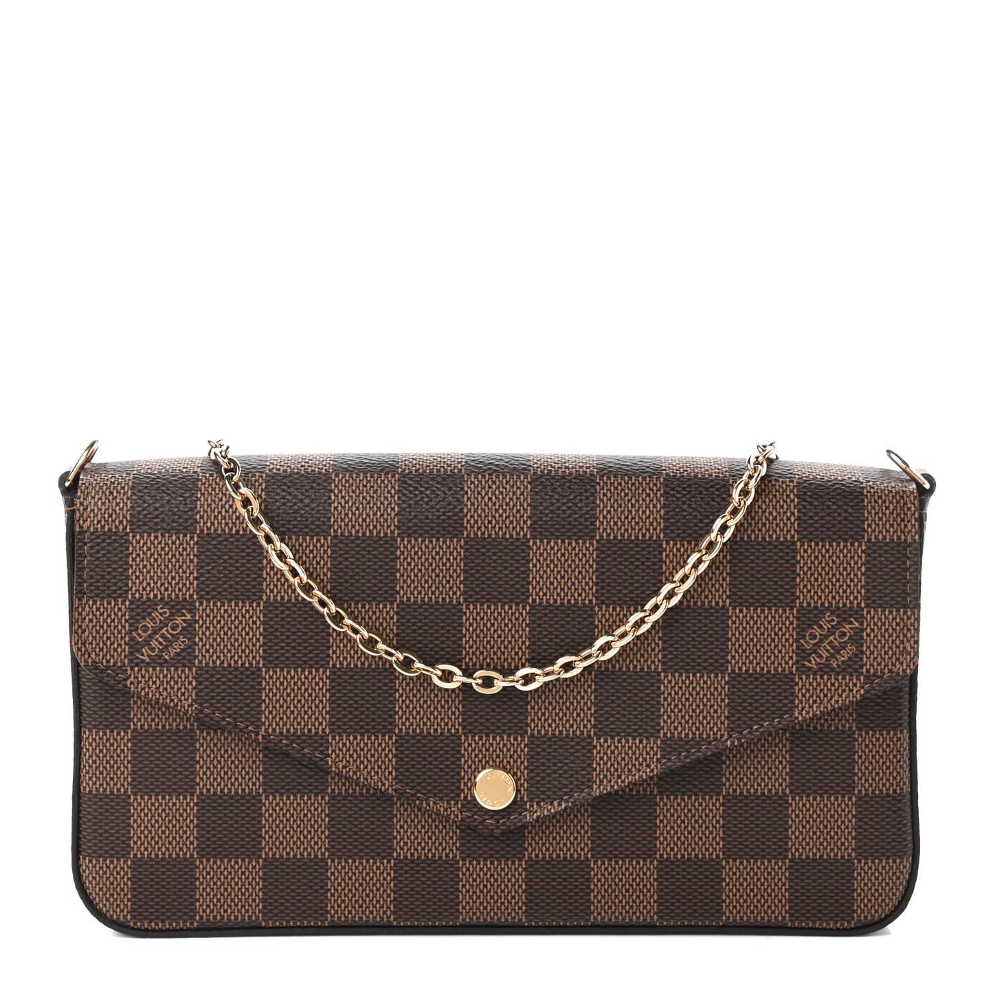 Damier Ebene Pochette Felicie Chain Wallet