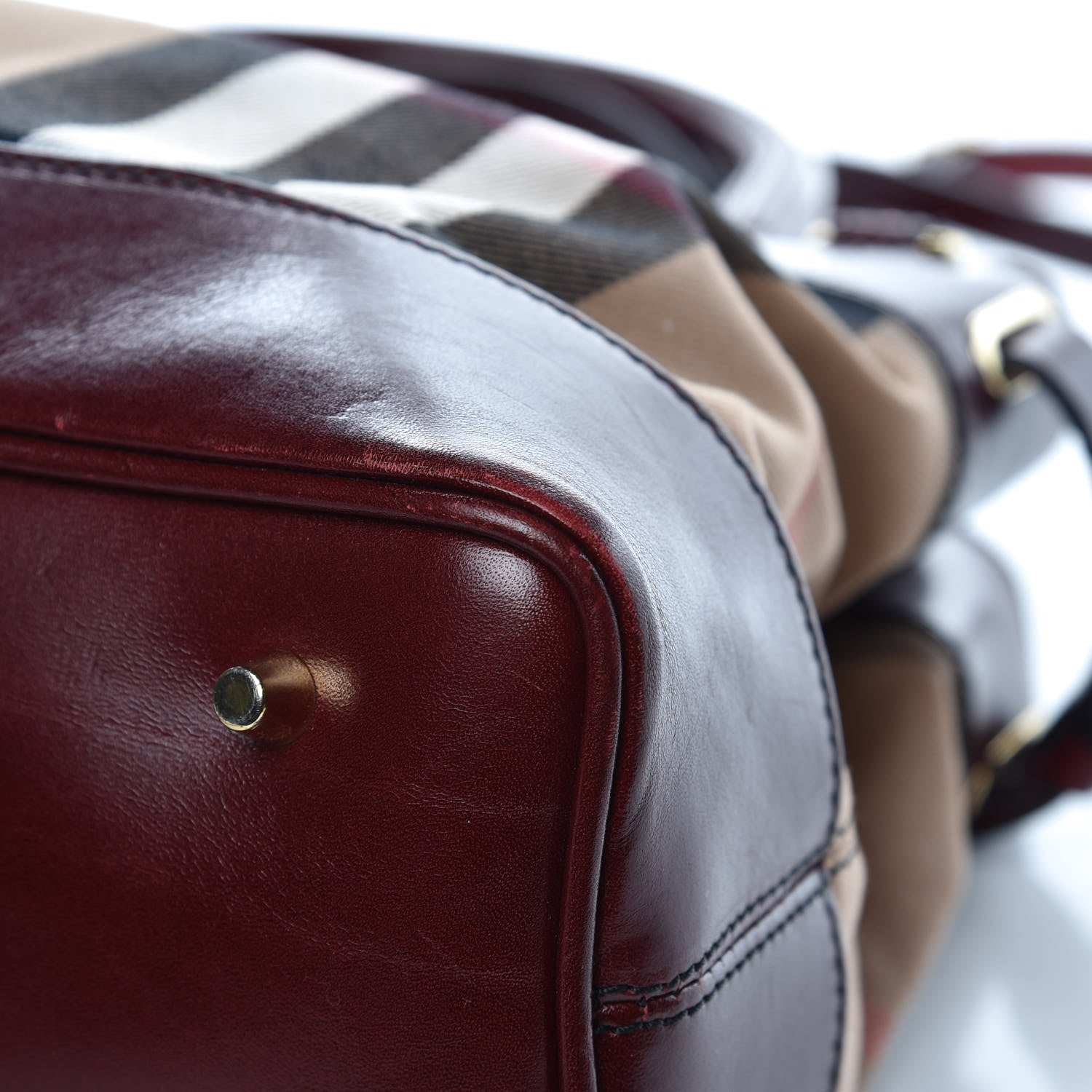 Burberry House Check Tote Burgundy 12 of 16