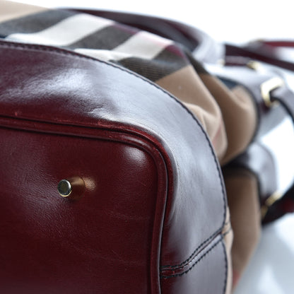 Burberry House Check Tote Burgundy 12 of 16