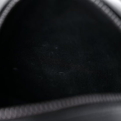 Saint Laurent Calfskin Matelasse Chevron Round Vinyle Camera Bag Black 9 of 12