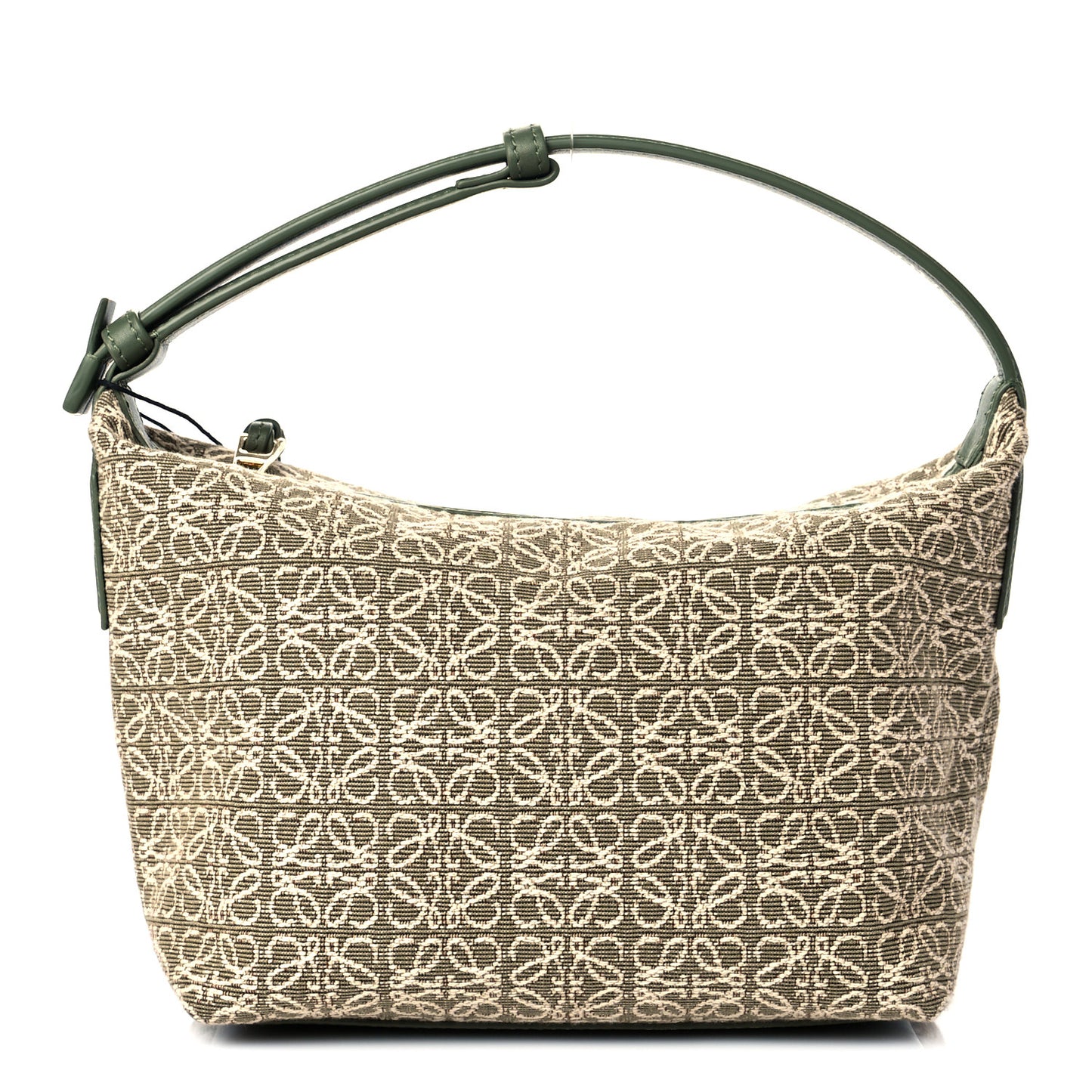 Jacquard Anagram Calfskin Small Cubi Bag Avocado Green