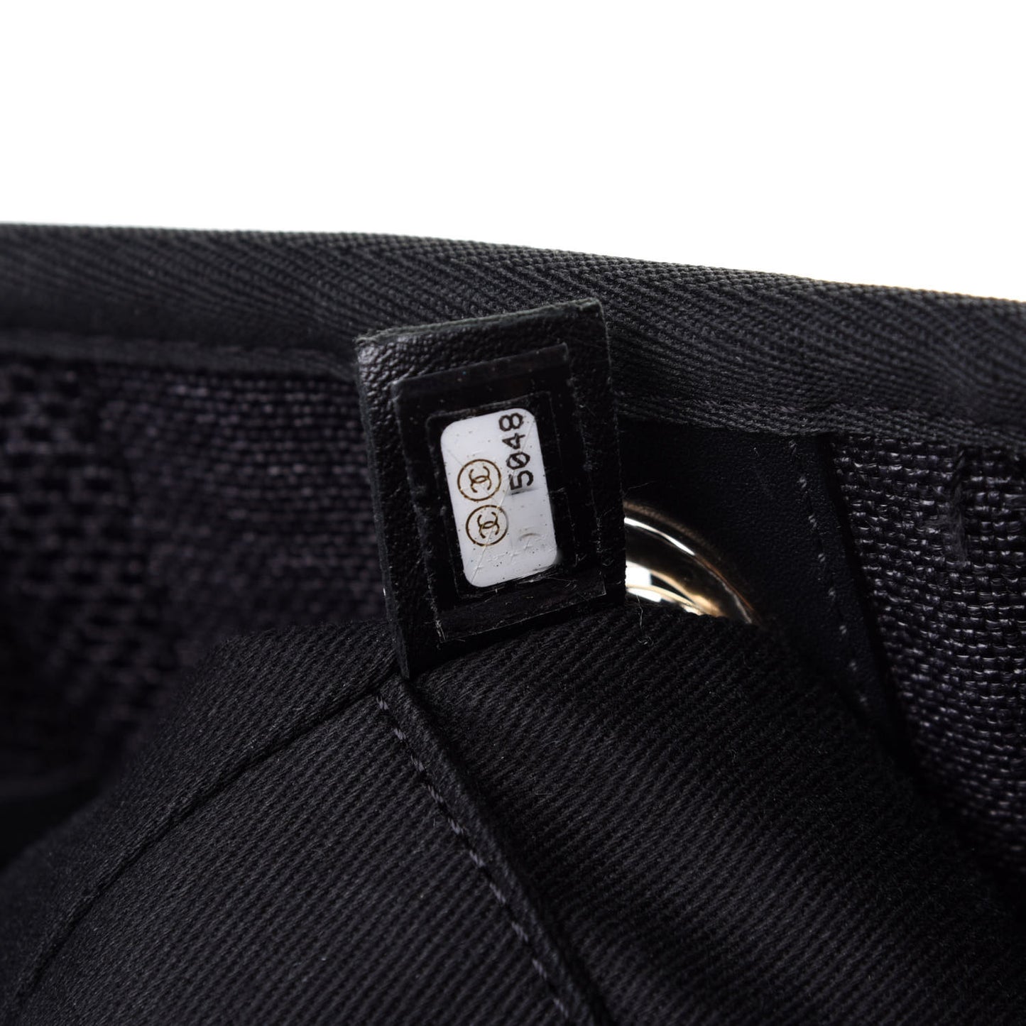 Mixed Fibers Striped Small Deauville Tote Black